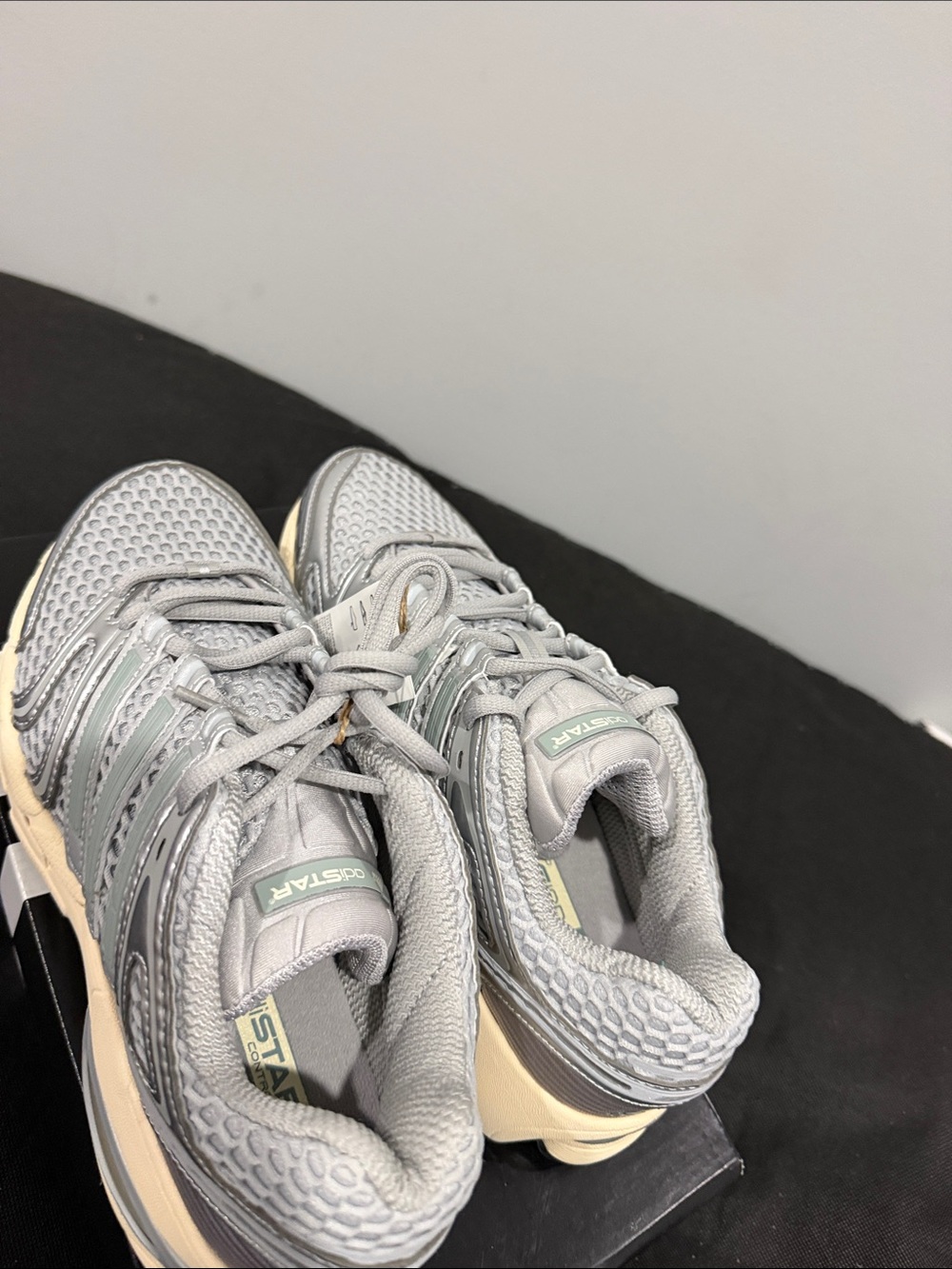 Adidas ADISTAR CONtROL Women's Gray Mesh Running Sneakers - Picture 4 of 8